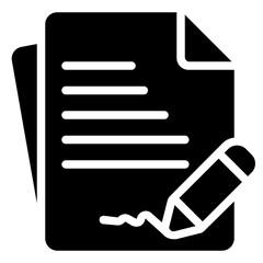 Agreement Icon in Solid Style