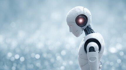 Futuristic Robot with Advanced AI Capabilities