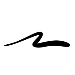brush scribble underline vector