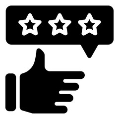 Feedback Icon in Solid Style