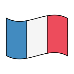 french flag vector icon element illustration