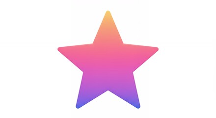 Obraz premium Gradient star graphic design element