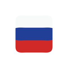 russia national simple flag, russian state flag vector illustration