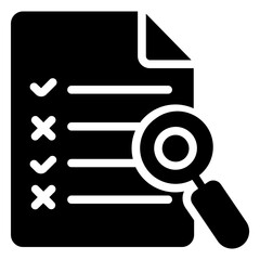 Test Icon in Solid Style