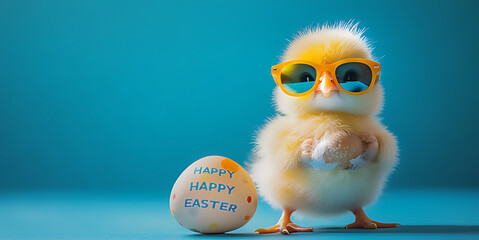 Obraz premium easter chick with egg