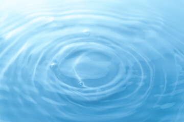 美しい水面の波紋の模様