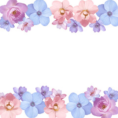 Delicate floral border