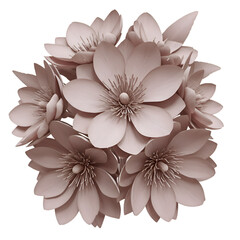 Delicate pastel pink flower bouquet