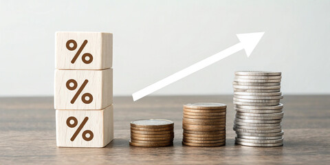 Interest Accruing on a Stack of Coins for Financial Growth and Investment