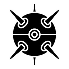 Naval Mine Icon: Explosive Sea Weapon Symbol