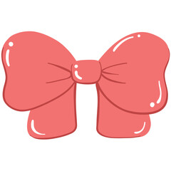 Illustration of Pink Ribbon Bow