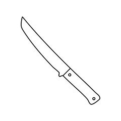 Knife icon vector. Hunting knife illustration sign. Military knife communication symbol. Cold weapon web icon.