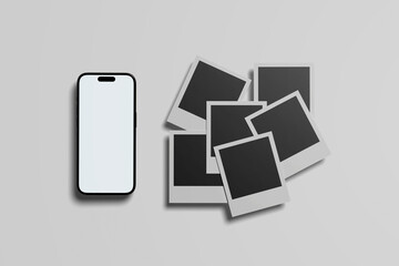 
Realistic smartphone mockup. Mobile phone vector with isolated on white background. Device front view. 3D mobile phone with shadow. Realistic, high quality smart phone mockup for ui ux presentation, 