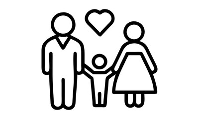 Family icon. Family Togetherness Celebrating Love and Joy in Everyday Moments