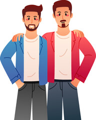 Friendship Cartoon Illustration