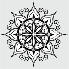  Vector doodle mandala . Ornamental luxury mandala Mandala Line Illustration . various mandala . Mandala Pattern Designs . Henna mandala. Mehndi style. Decorative pattern in oriental style.
