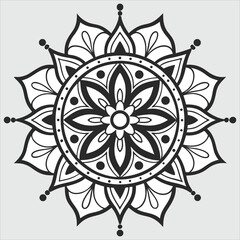  Vector doodle mandala . Ornamental luxury mandala Mandala Line Illustration . various mandala . Mandala Pattern Designs . Henna mandala. Mehndi style. Decorative pattern in oriental style.