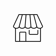 Store Building icon vector