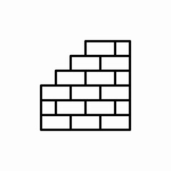 Brick Wall icon vector