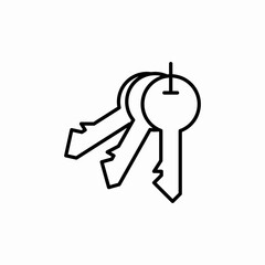 Key Set icon vector