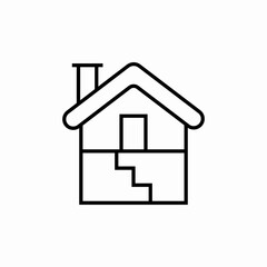 house stairs icon vector