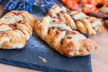 marple and pecan plait pastry