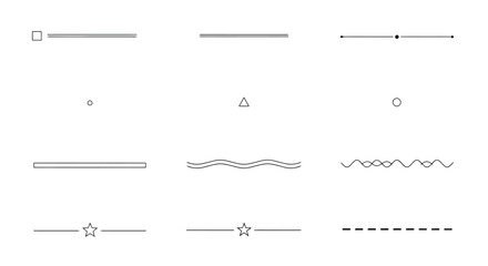 Minimalist Line Dividers: Simple Graphic Elements