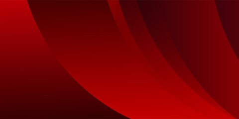 Simple modern dark red and black abstract background for wide banner. Luxurious dark red background with 3D overlapping layers.
