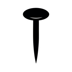 Nails Silhouette Vector Drawing