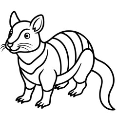 Wild Zorilla Line Art Graphic