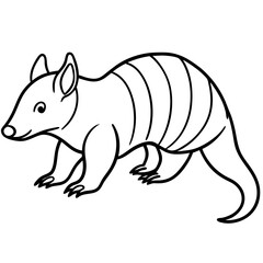 Wild Zorilla Line Art Graphic