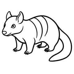 Wild Zorilla Line Art Graphic