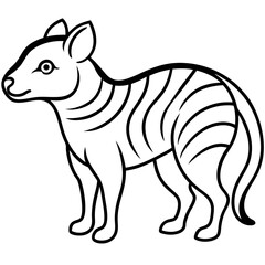 Wild Zorilla Line Art Graphic