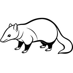 Wild Zorilla Line Art Graphic