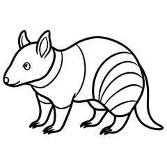Wild Zorilla Line Art Graphic