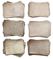 Vintage Texture Papers Stacked for Design Use