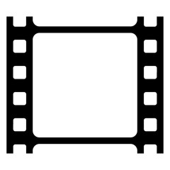 Icono silueta de fotograma de carrete de película 