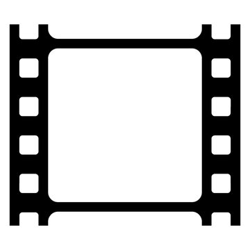 Icono silueta de fotograma de carrete de pel&iacute;cula 