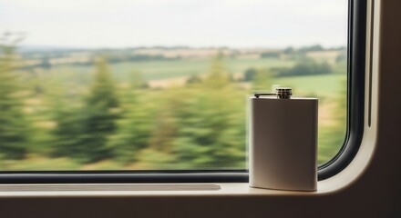 Travel Flask View From Train Window