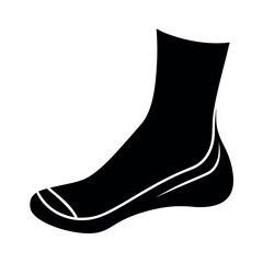 Ankle Silhouette Vector Illustration