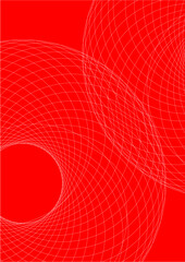 red and white abstract