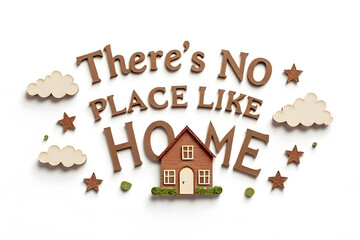 There&rsquo;s No Place Like Home &ndash; Paper Quilling Poster