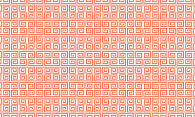 ラフな左右対称の雷紋が半分ズレて並ぶパターン模様