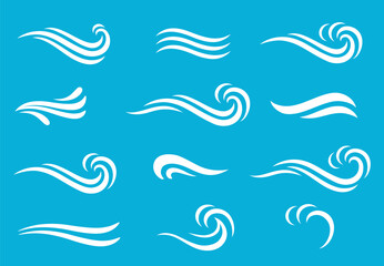 Set of splashes, milk blots, stain and drops, dairy swirl, yogurt splashes, milky wave