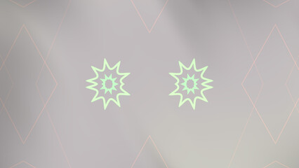 Elegant Background with Geometric Lines and Decorative Floral Elements