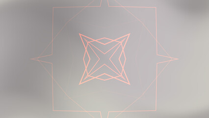 Geometric Abstract with Soft Gradient Background and Light Pink Lines