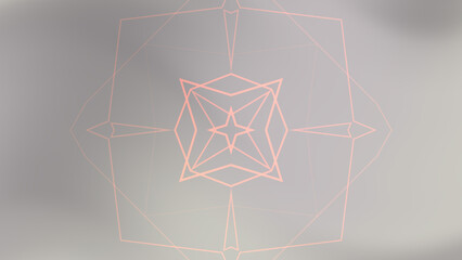 Abstract Geometric Design with Soft Pink Lines on a Grey Background