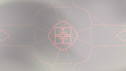 Geometric Abstract Background with Soft Peach Lines and Gradient Gray