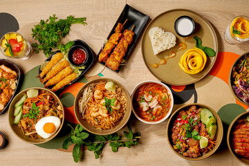 Assortiment de plat thaïlandais