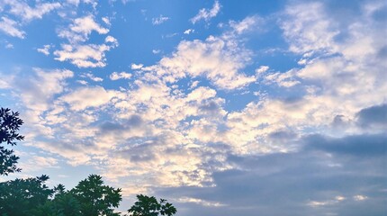 background, sky, blue, light, summer, nature, landscape, sunlight, bright, heaven, abstract, day, weather, sunny, white, climate, environment, fluffy, horizon, cloudy, air, sun, clear, pattern, spring